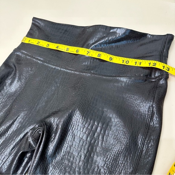 Spanx Faux Leather Croc Shine Legging High Rise Slimming Shaping Brown Medium - Picture 6 of 11